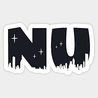 Nu Cityscape Letters Sticker